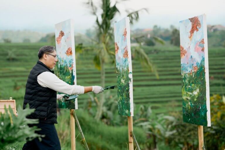 Putu PW Winata - Photo Dokumentasi Melukis Jatiluwih 21.09.2025 - 2